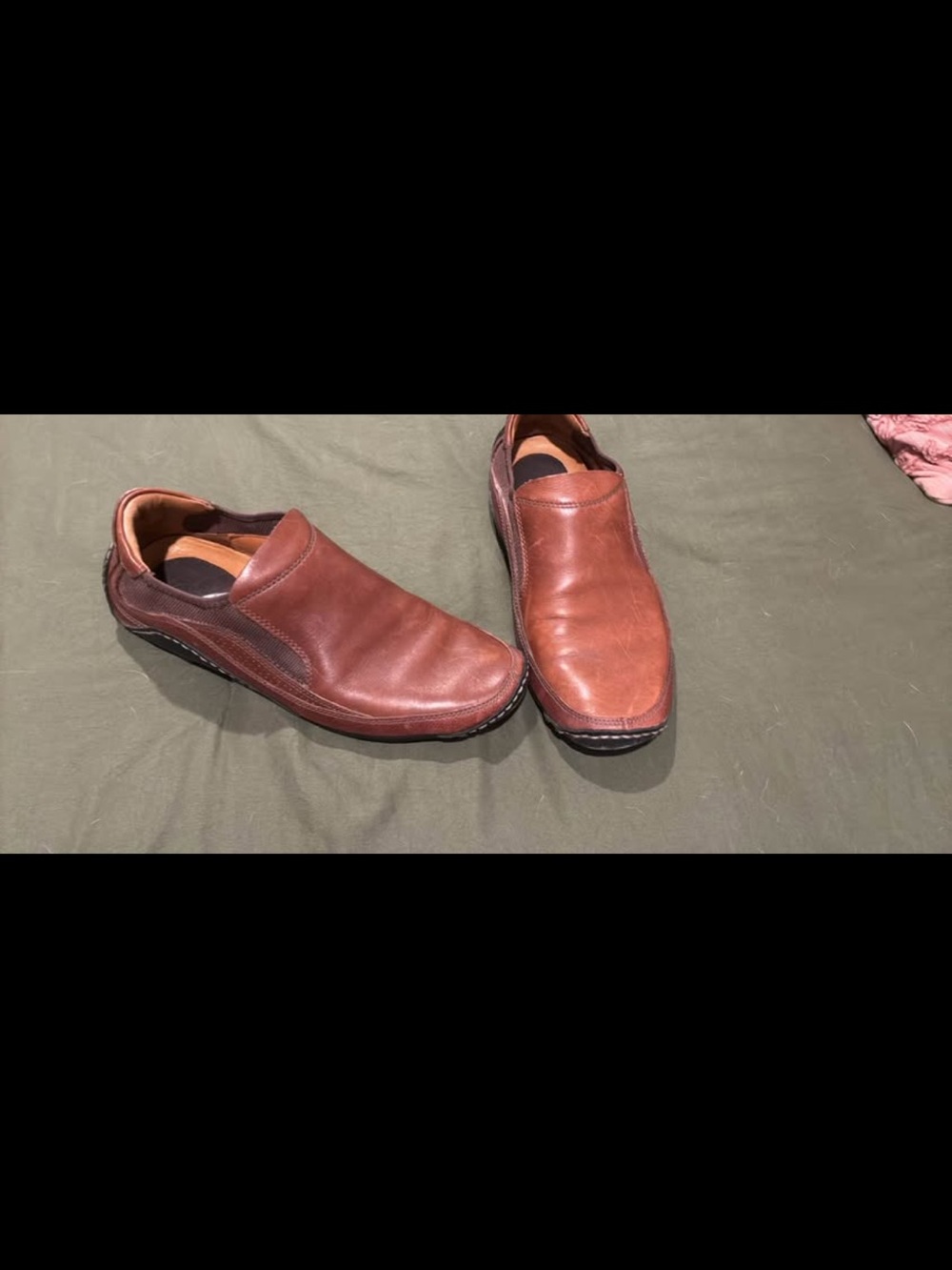 Men's Slip-On Casual Leather Cole Haan Shoes in Brown Sz 8